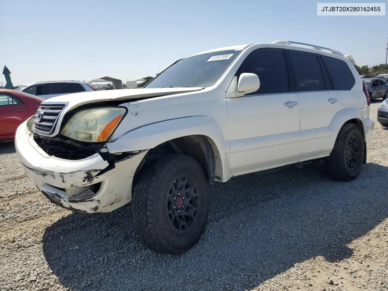 2008 Lexus Gx 470 VIN: JTJBT20X280162455 Lot: 61837895