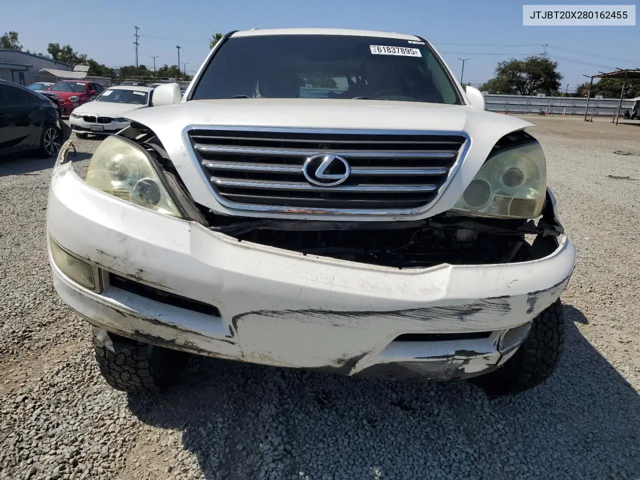 2008 Lexus Gx 470 VIN: JTJBT20X280162455 Lot: 61837895