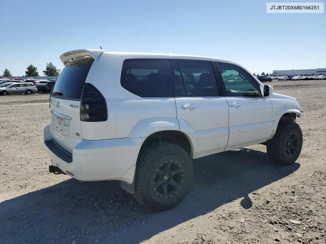 2008 Lexus Gx 470 VIN: JTJBT20X680166251 Lot: 61870195