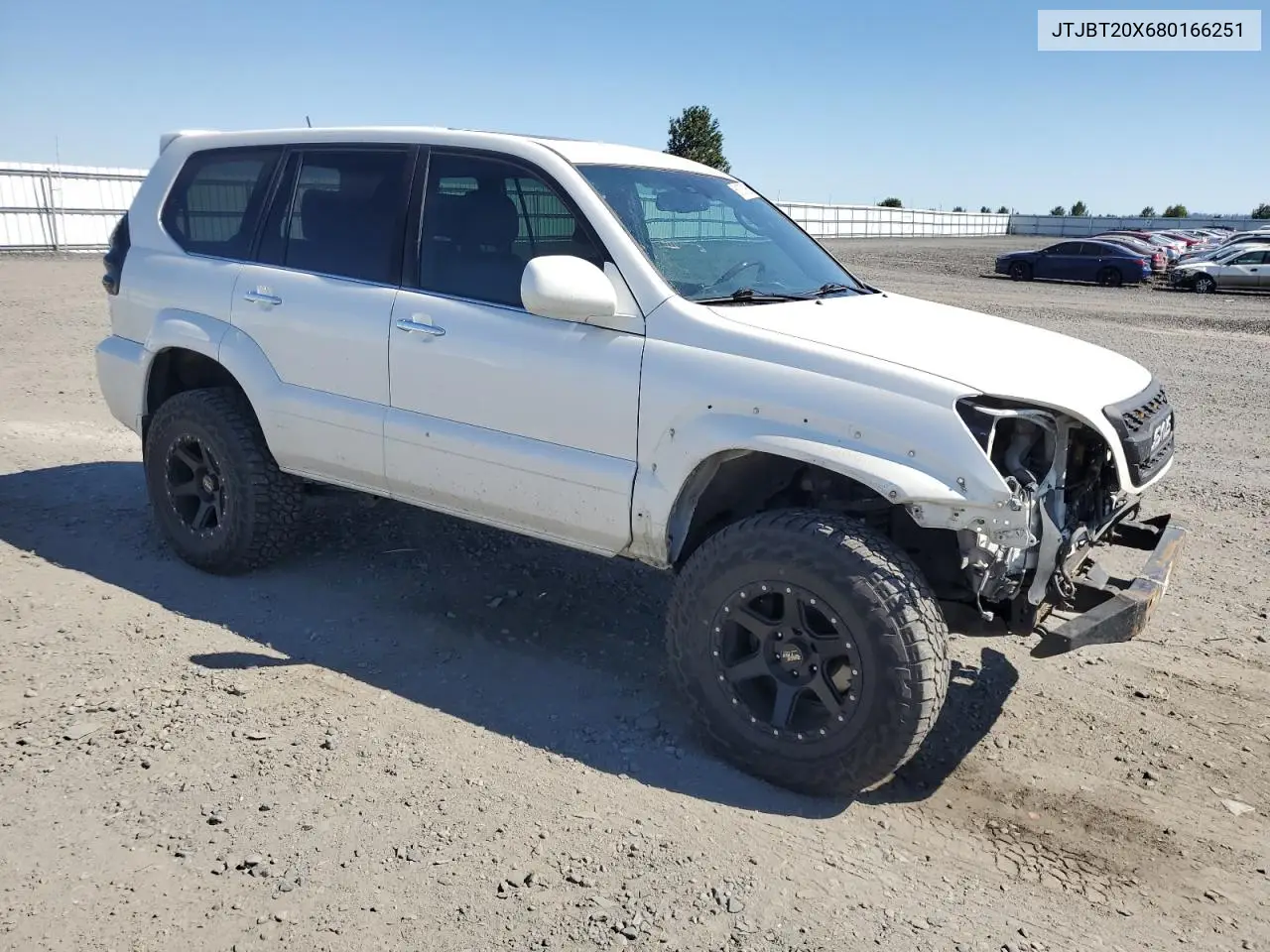 2008 Lexus Gx 470 VIN: JTJBT20X680166251 Lot: 61870195