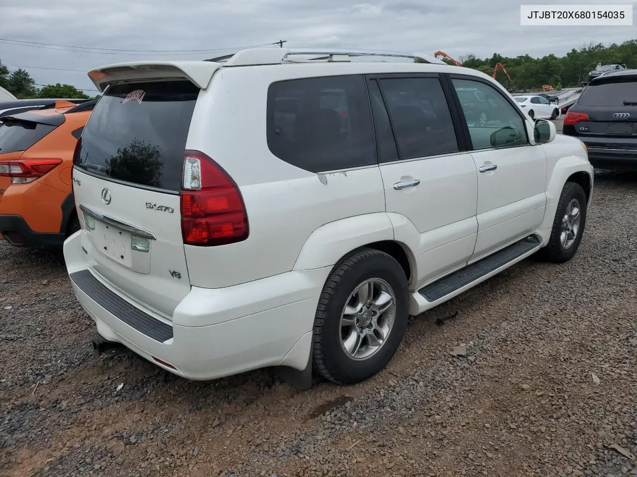 2008 Lexus Gx 470 VIN: JTJBT20X680154035 Lot: 62940915