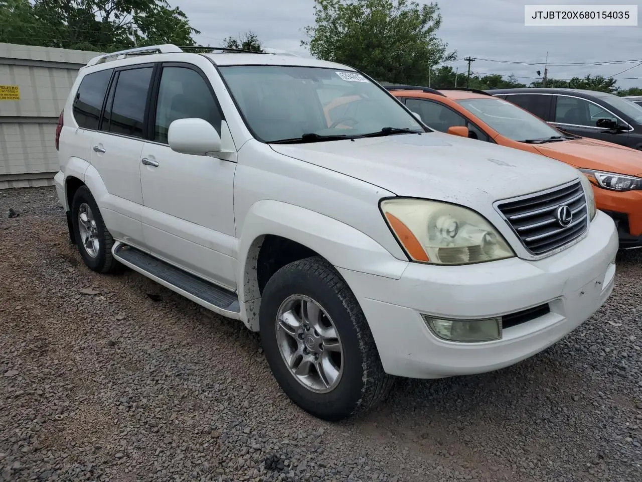 2008 Lexus Gx 470 VIN: JTJBT20X680154035 Lot: 62940915