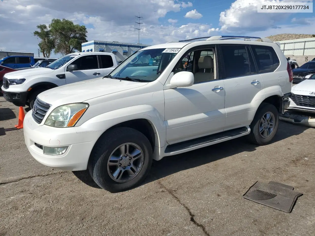 2009 Lexus Gx 470 VIN: JTJBT20X290177734 Lot: 62769495