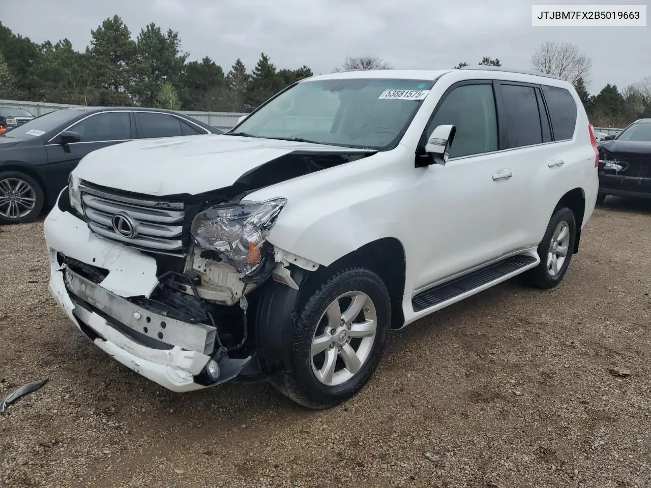 2011 Lexus Gx 460 VIN: JTJBM7FX2B5019663 Lot: 53881575