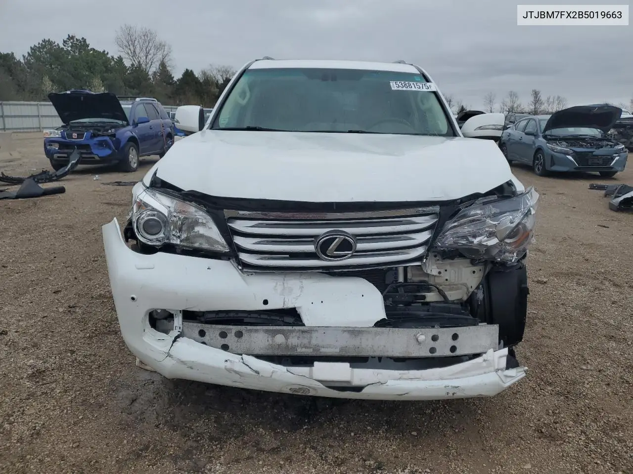 2011 Lexus Gx 460 VIN: JTJBM7FX2B5019663 Lot: 53881575
