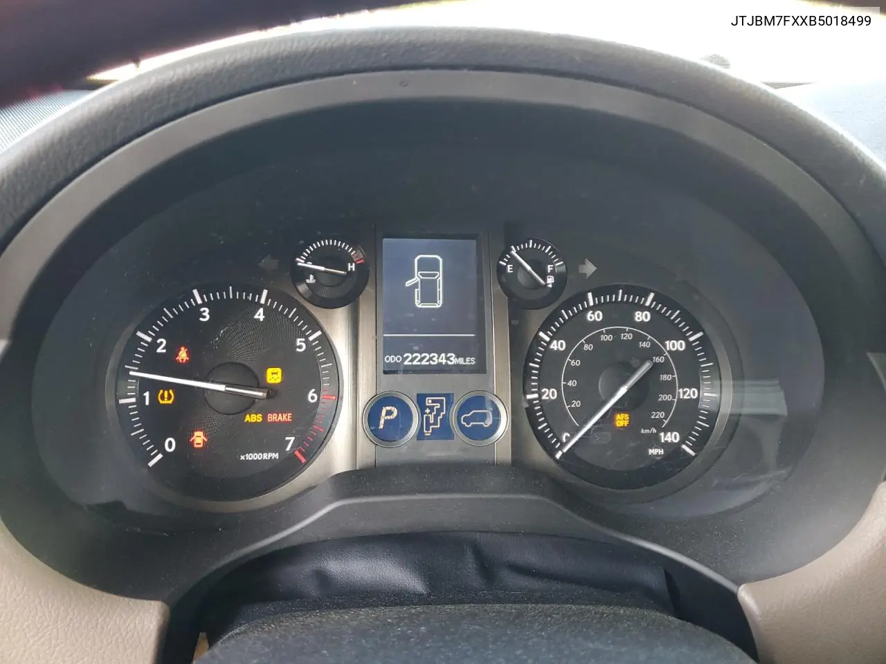 2011 Lexus Gx 460 VIN: JTJBM7FXXB5018499 Lot: 56358615