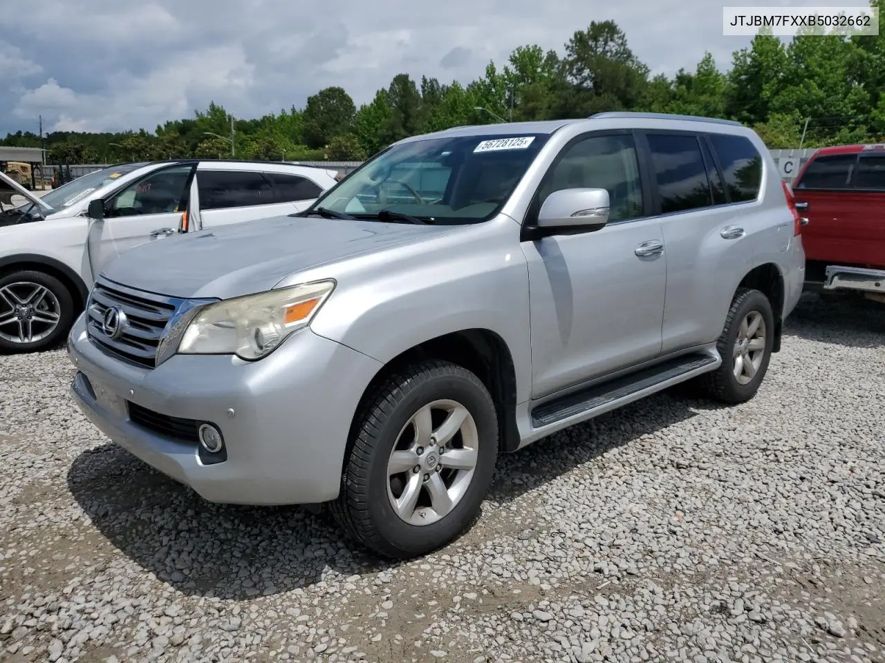 2011 Lexus Gx 460 VIN: JTJBM7FXXB5032662 Lot: 56728125