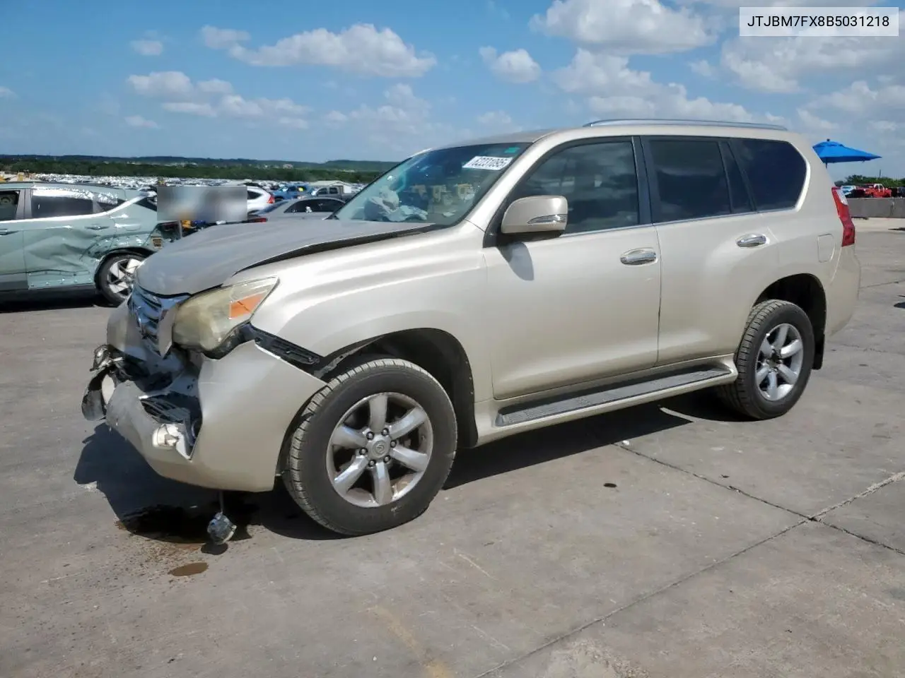 2011 Lexus Gx 460 VIN: JTJBM7FX8B5031218 Lot: 62231095