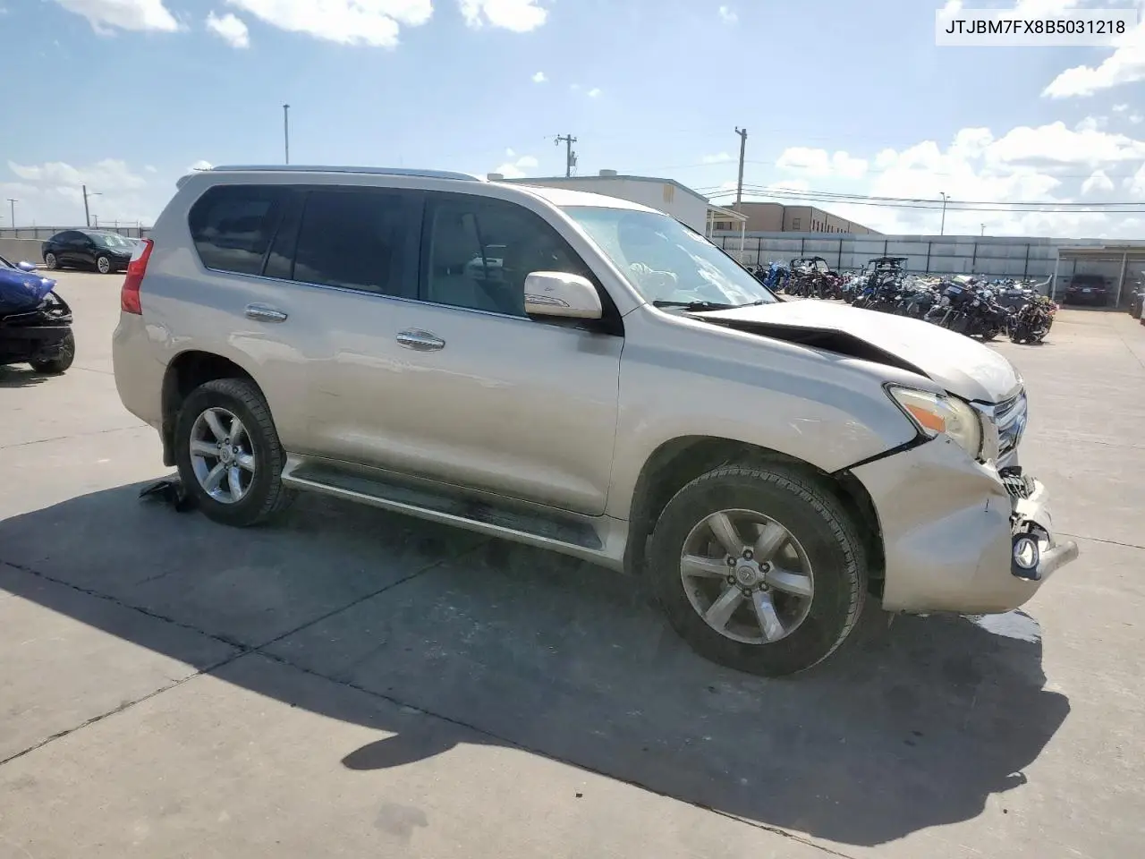 2011 Lexus Gx 460 VIN: JTJBM7FX8B5031218 Lot: 62231095