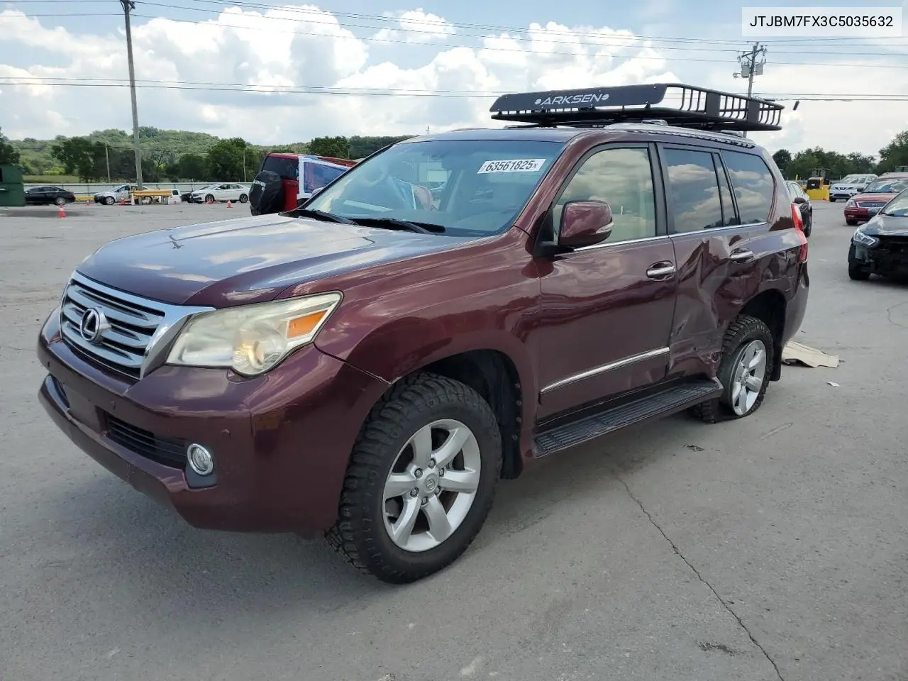 2012 Lexus Gx 460 VIN: JTJBM7FX3C5035632 Lot: 63561825