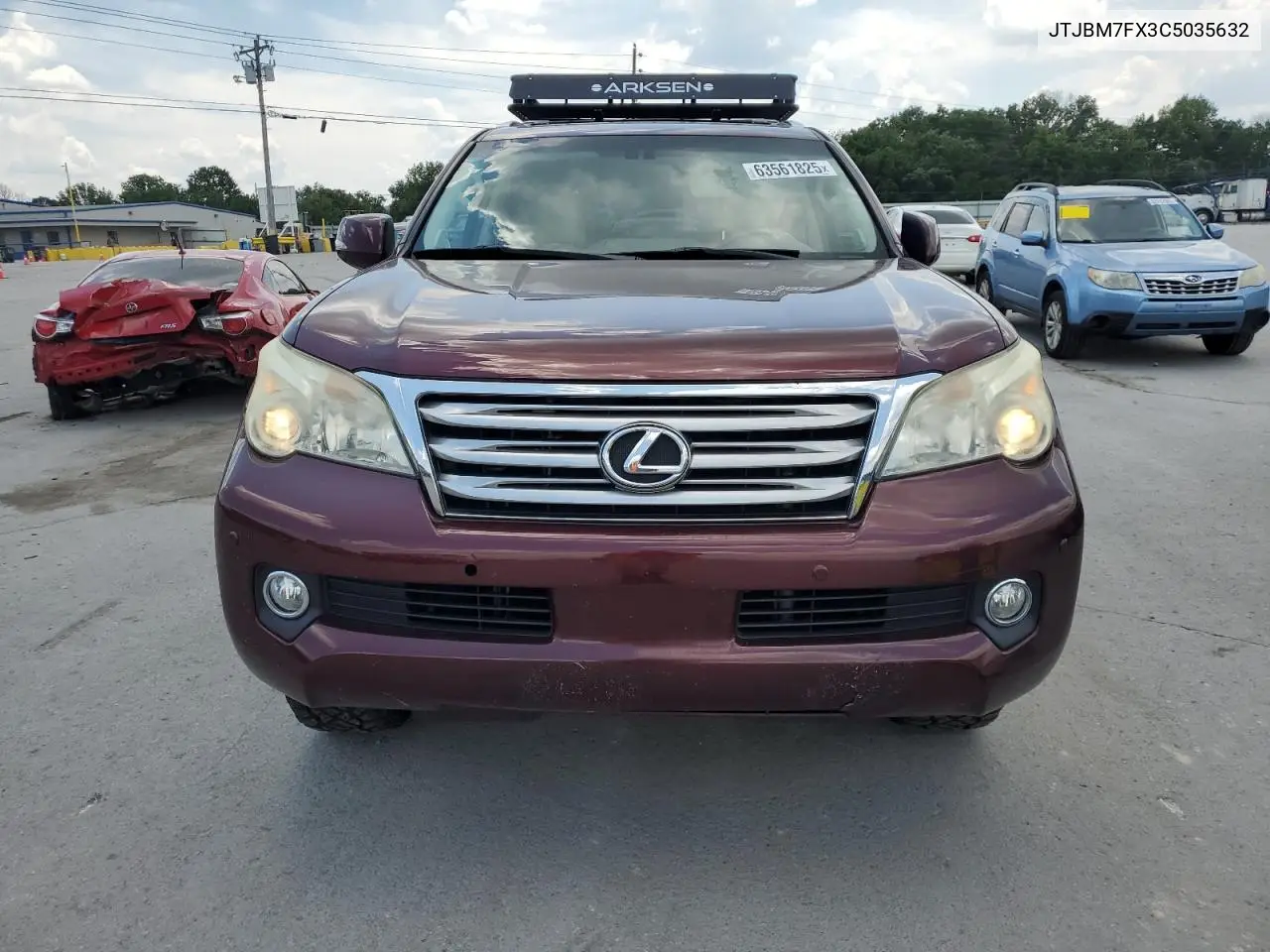 2012 Lexus Gx 460 VIN: JTJBM7FX3C5035632 Lot: 63561825
