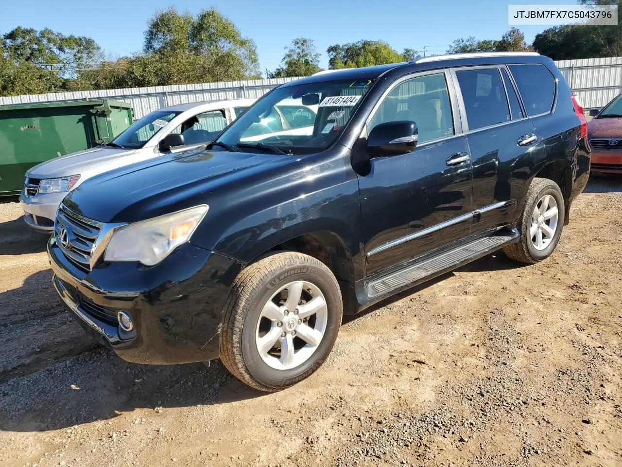2012 Lexus Gx 460 VIN: JTJBM7FX7C5043796 Lot: 81461404