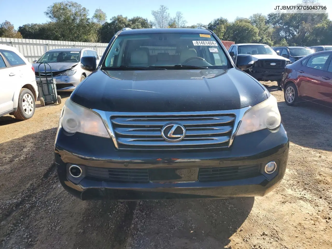 2012 Lexus Gx 460 VIN: JTJBM7FX7C5043796 Lot: 81461404