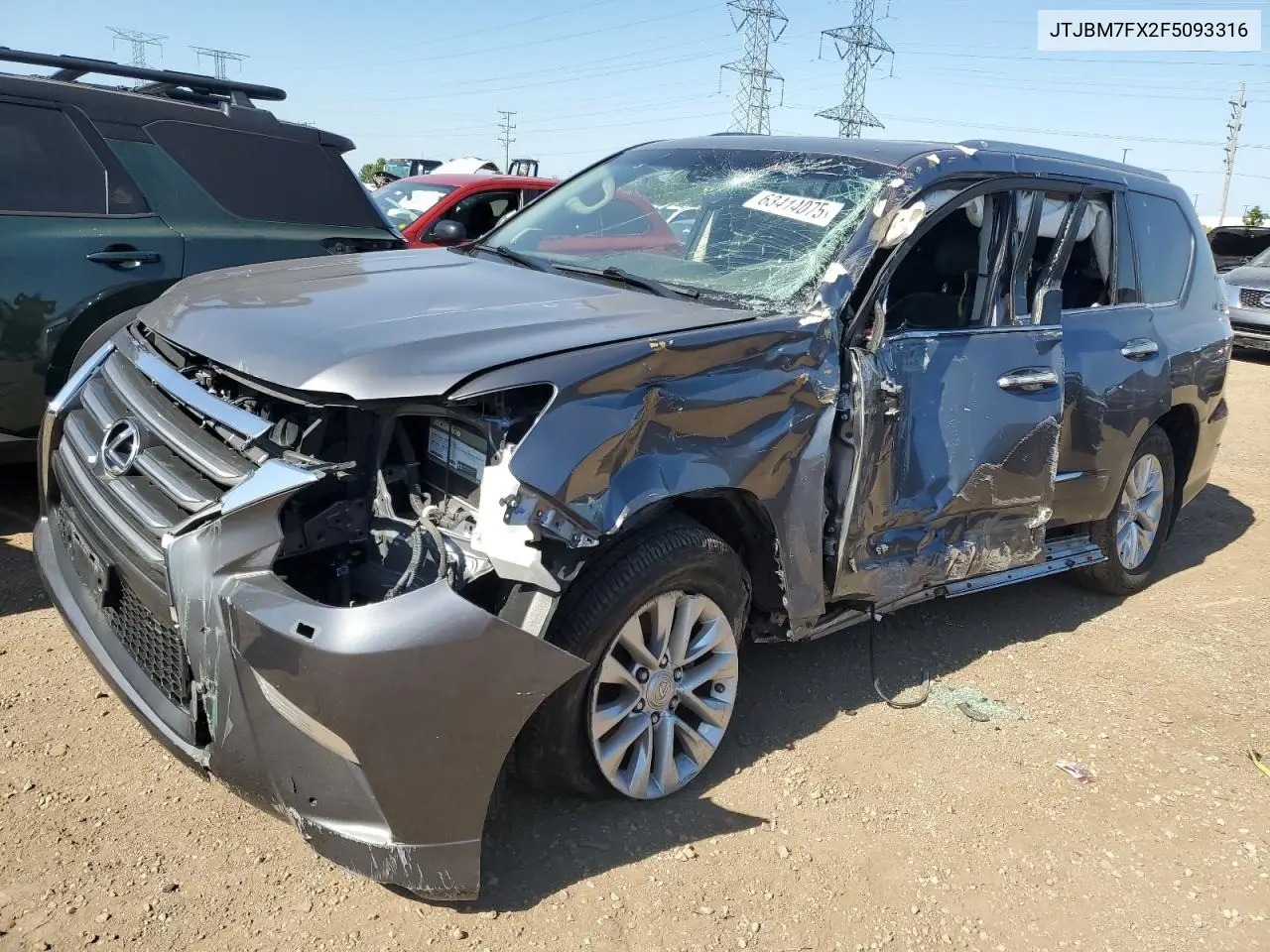 2015 Lexus Gx 460 VIN: JTJBM7FX2F5093316 Lot: 63414075