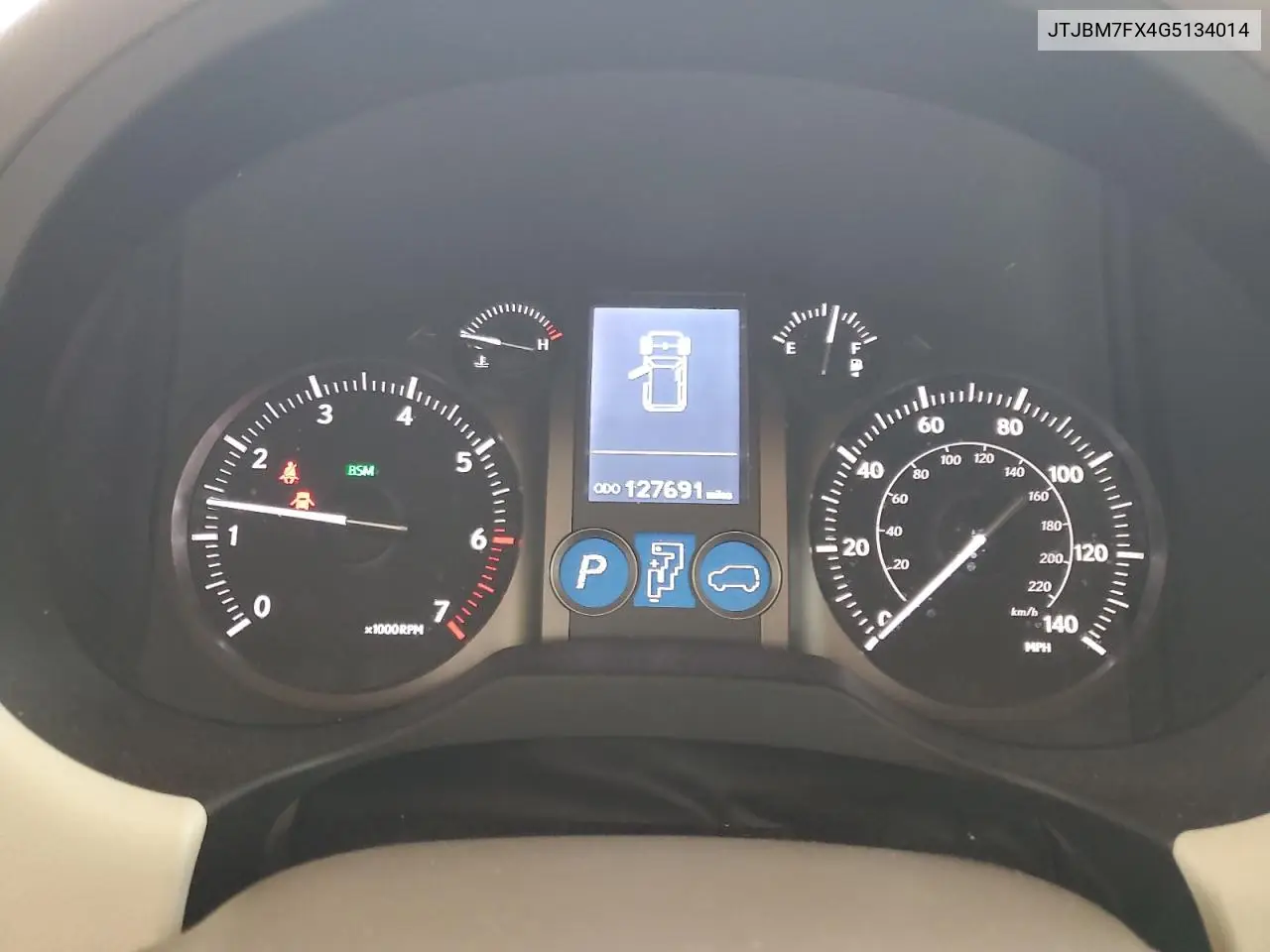2016 Lexus Gx 460 VIN: JTJBM7FX4G5134014 Lot: 55976255
