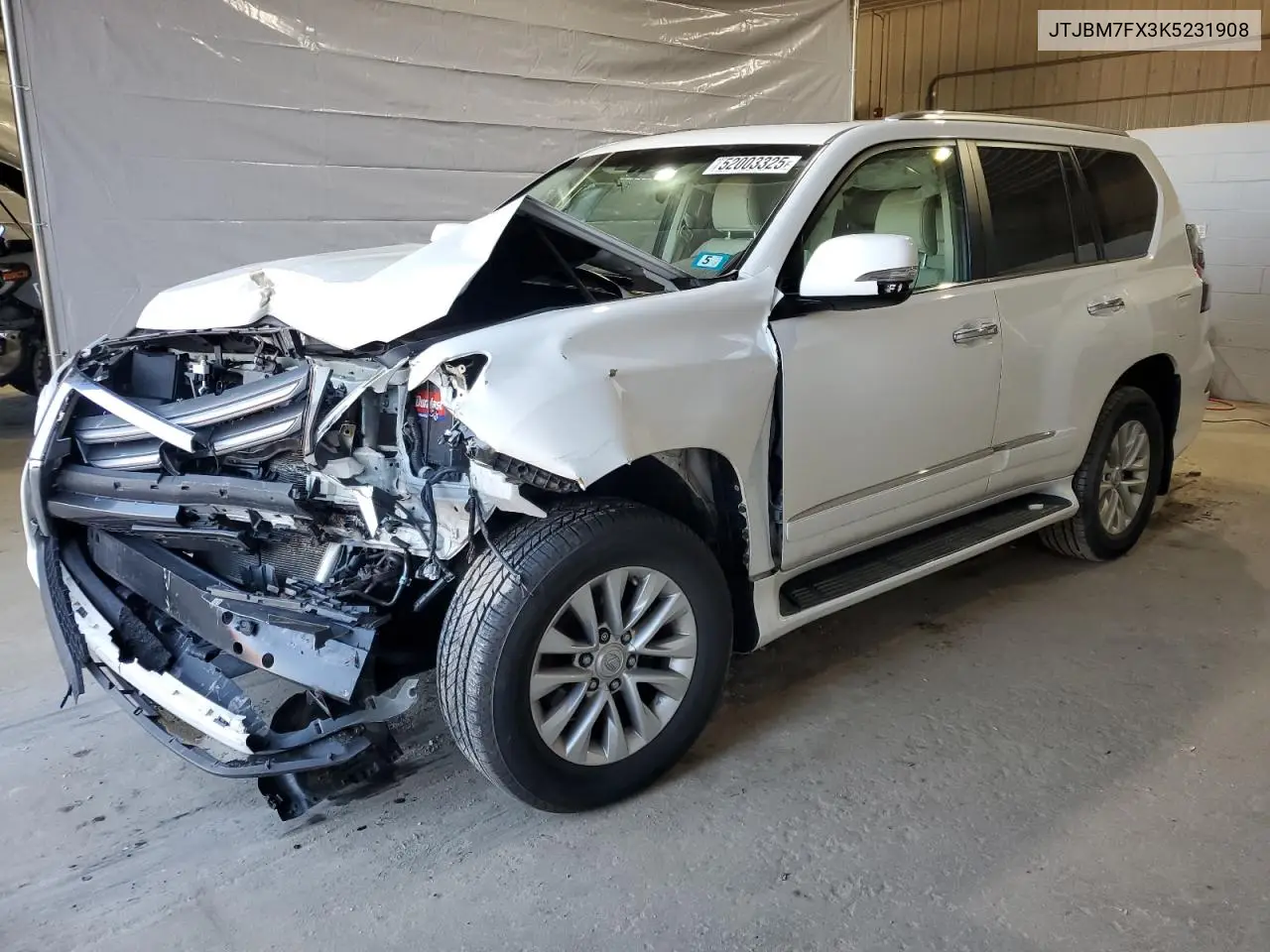 2019 Lexus Gx 460 VIN: JTJBM7FX3K5231908 Lot: 52003325
