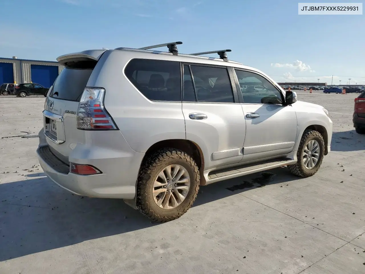 2019 Lexus Gx 460 VIN: JTJBM7FXXK5229931 Lot: 60426765
