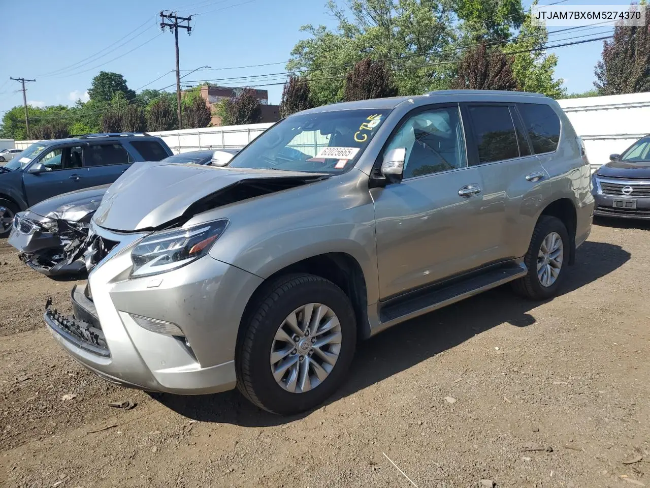 2021 Lexus Gx 460 Premium VIN: JTJAM7BX6M5274370 Lot: 62025665