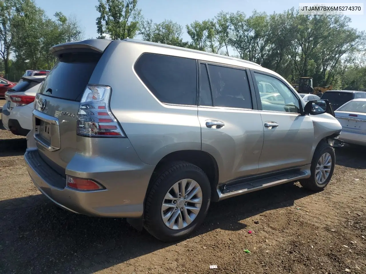 2021 Lexus Gx 460 Premium VIN: JTJAM7BX6M5274370 Lot: 62025665