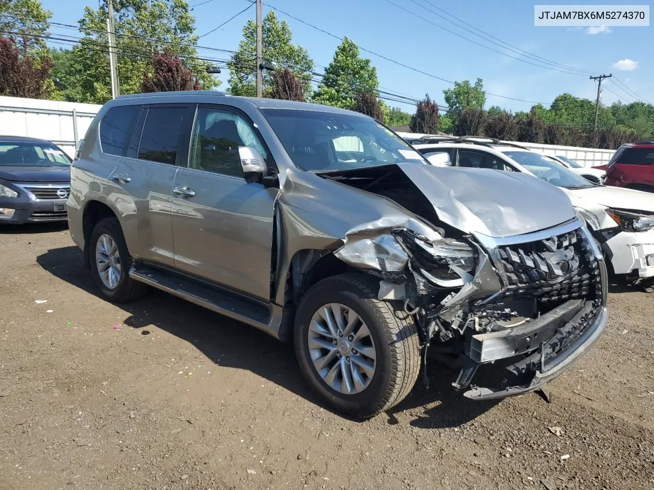 2021 Lexus Gx 460 Premium VIN: JTJAM7BX6M5274370 Lot: 62025665