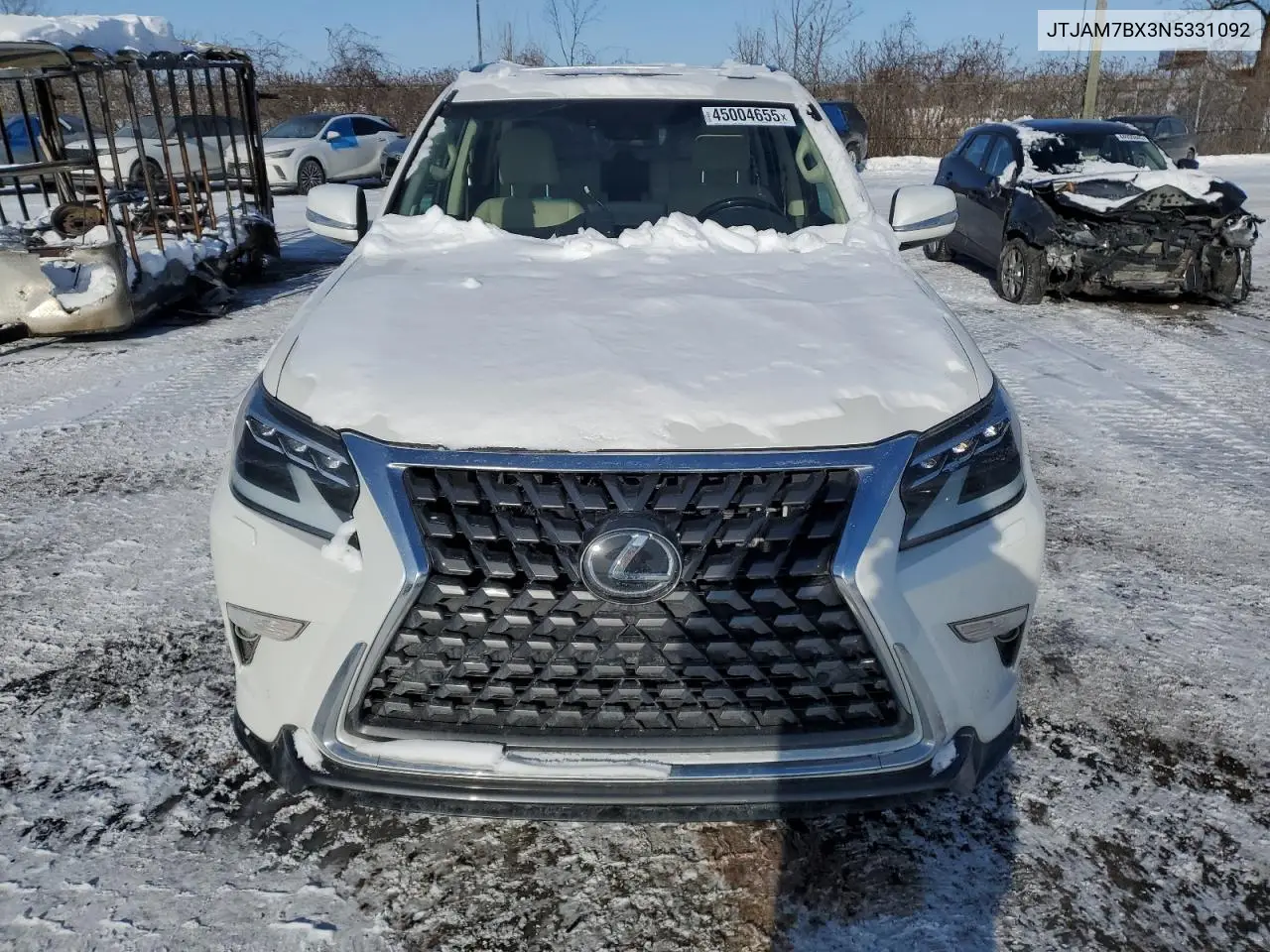 2022 Lexus Gx 460 VIN: JTJAM7BX3N5331092 Lot: 45004655