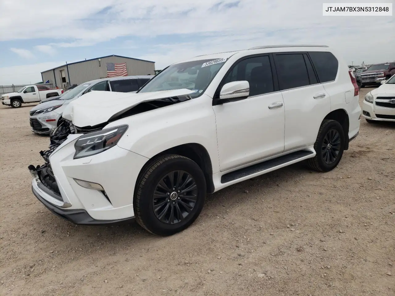 2022 Lexus Gx 460 VIN: JTJAM7BX3N5312848 Lot: 53629655