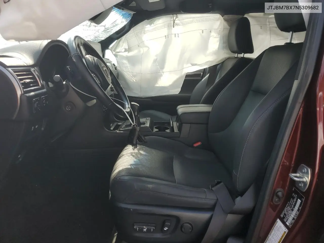 2022 Lexus Gx 460 VIN: JTJBM7BX7N5309682 Lot: 60151385