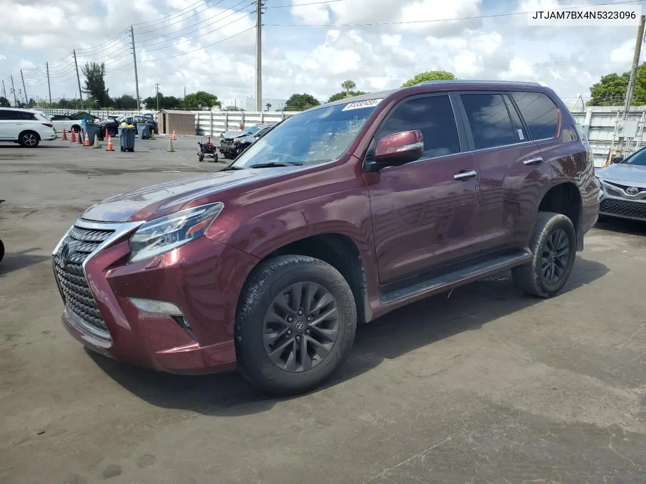 2022 Lexus Gx 460 VIN: JTJAM7BX4N5323096 Lot: 61332455