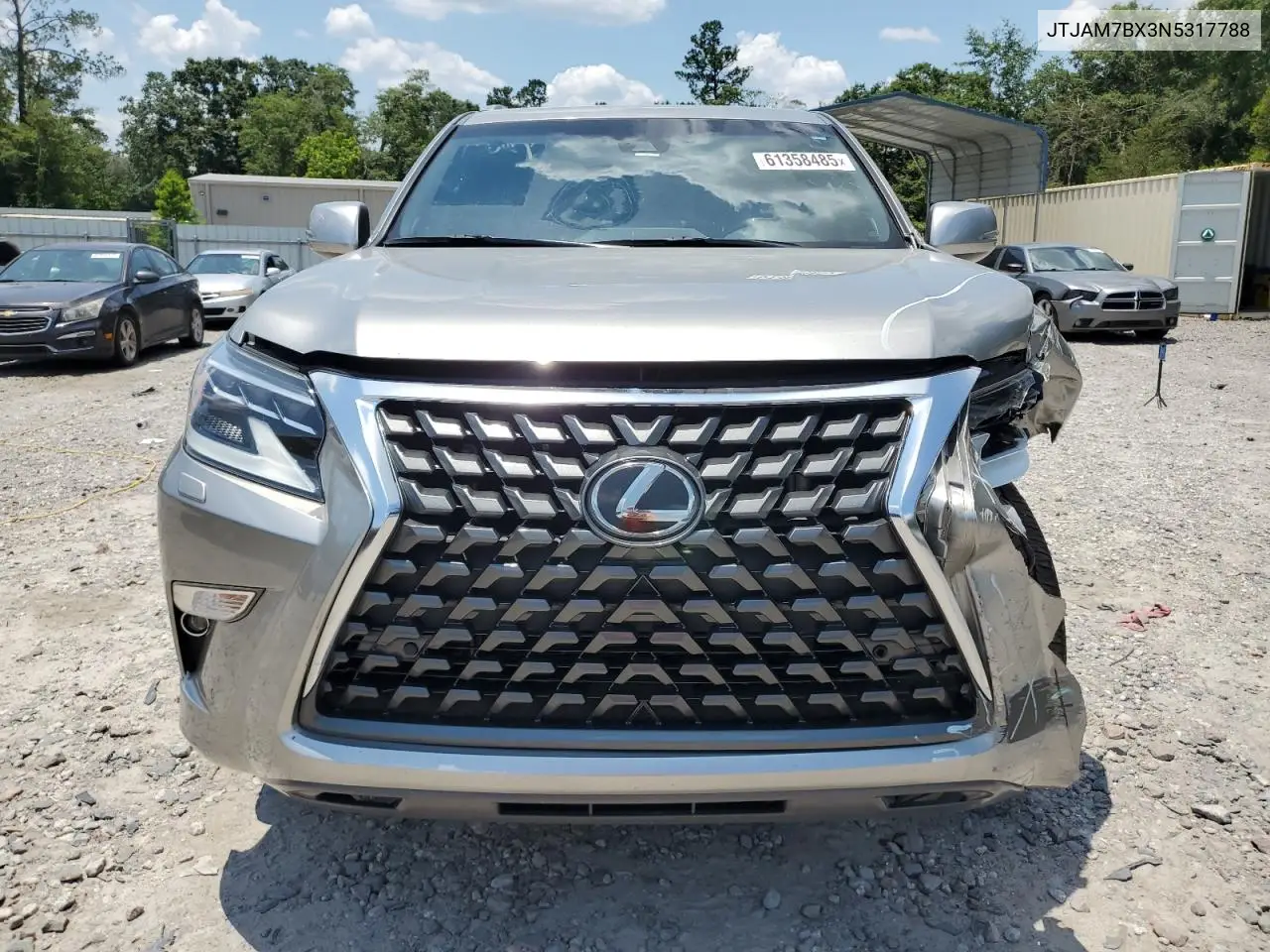 2022 Lexus Gx 460 VIN: JTJAM7BX3N5317788 Lot: 61358485