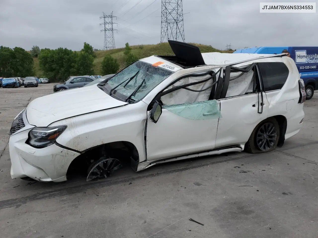 2022 Lexus Gx 460 VIN: JTJAM7BX6N5334553 Lot: 62518455