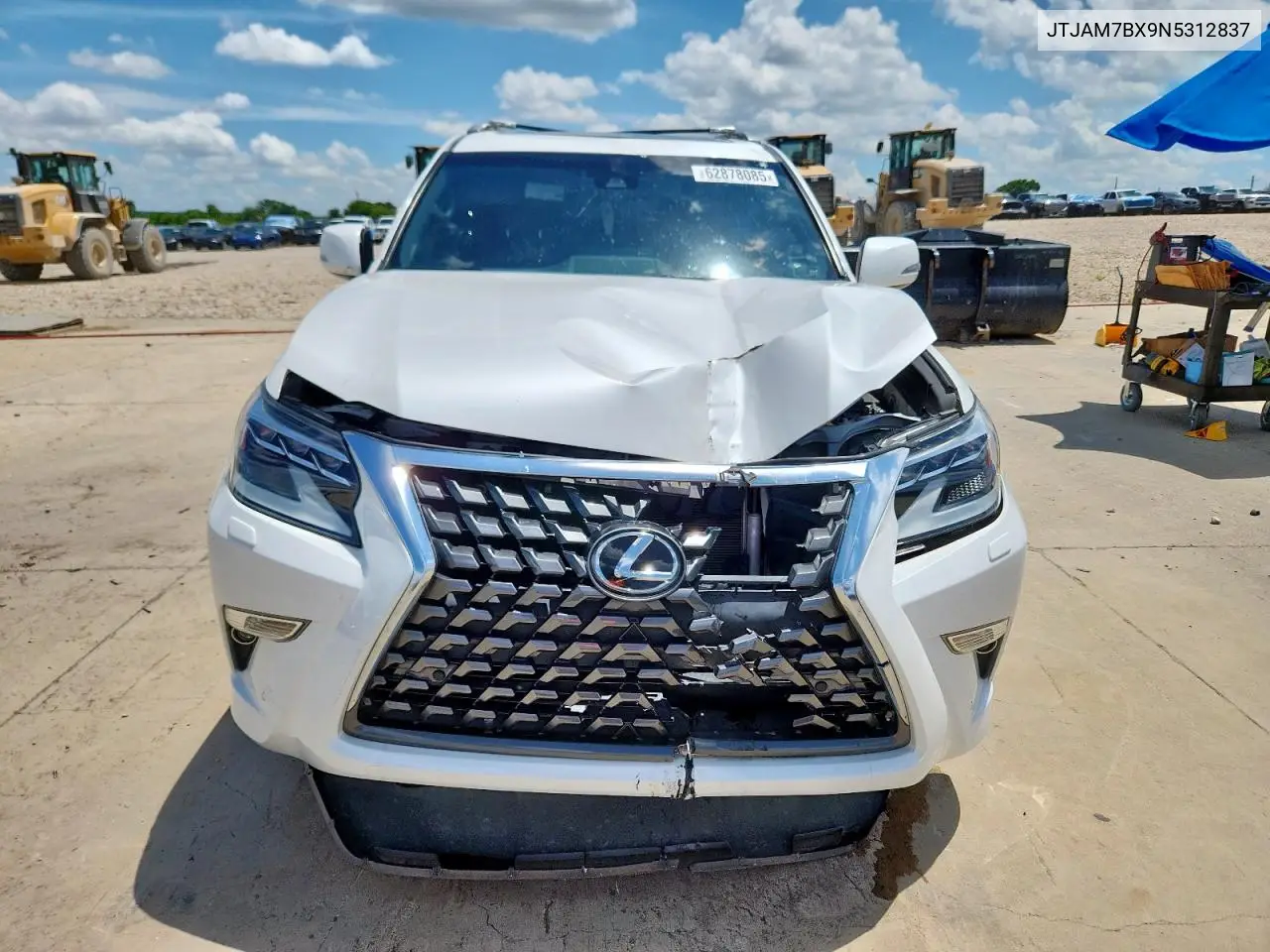 2022 Lexus Gx 460 VIN: JTJAM7BX9N5312837 Lot: 62878085