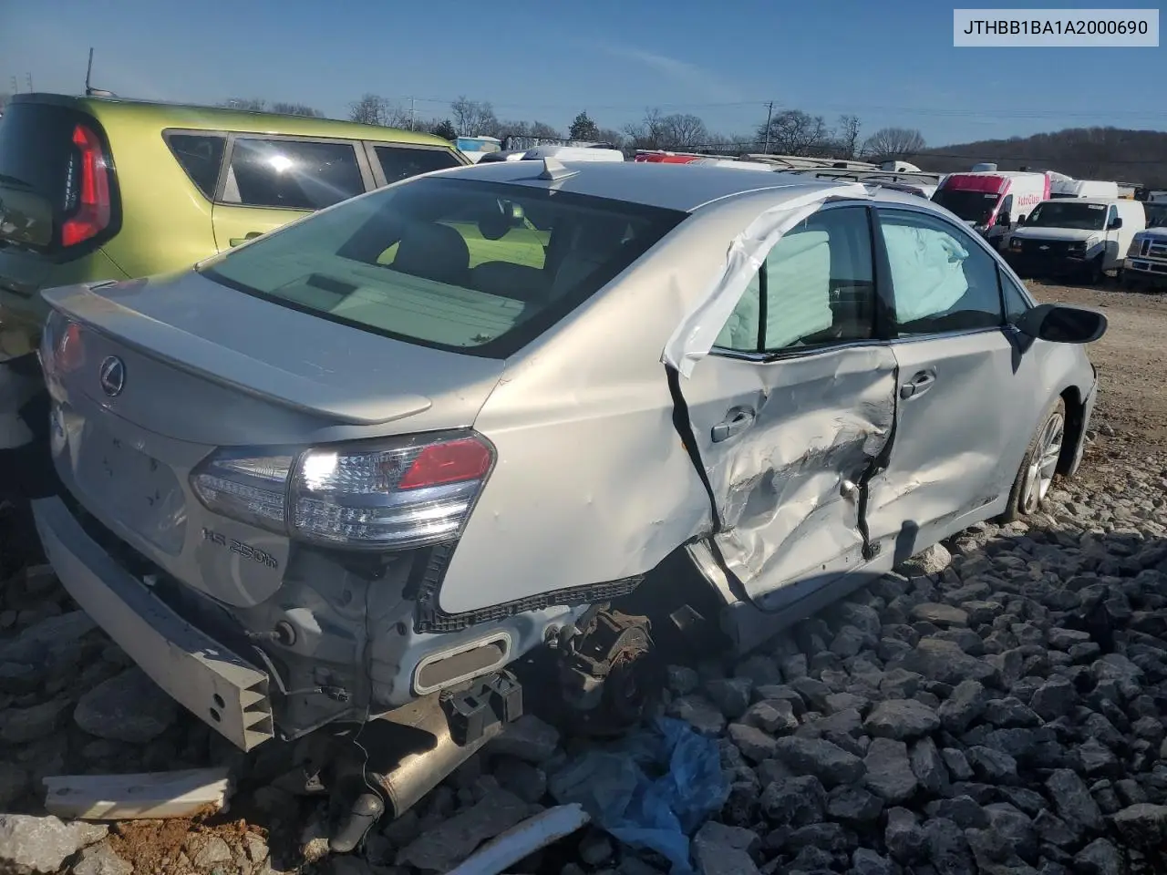 2010 Lexus Hs 250H VIN: JTHBB1BA1A2000690 Lot: 43568445