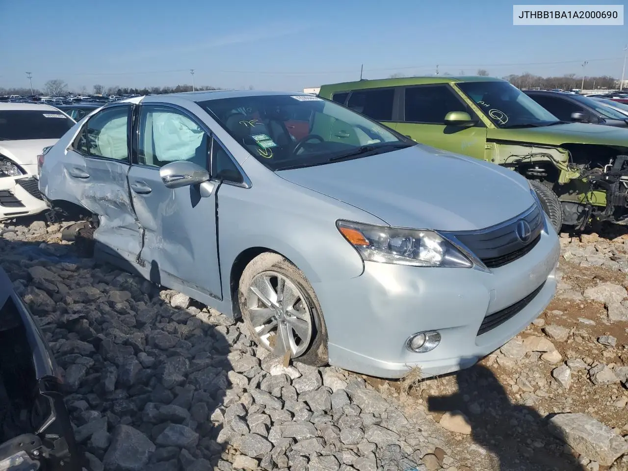 2010 Lexus Hs 250H VIN: JTHBB1BA1A2000690 Lot: 43568445