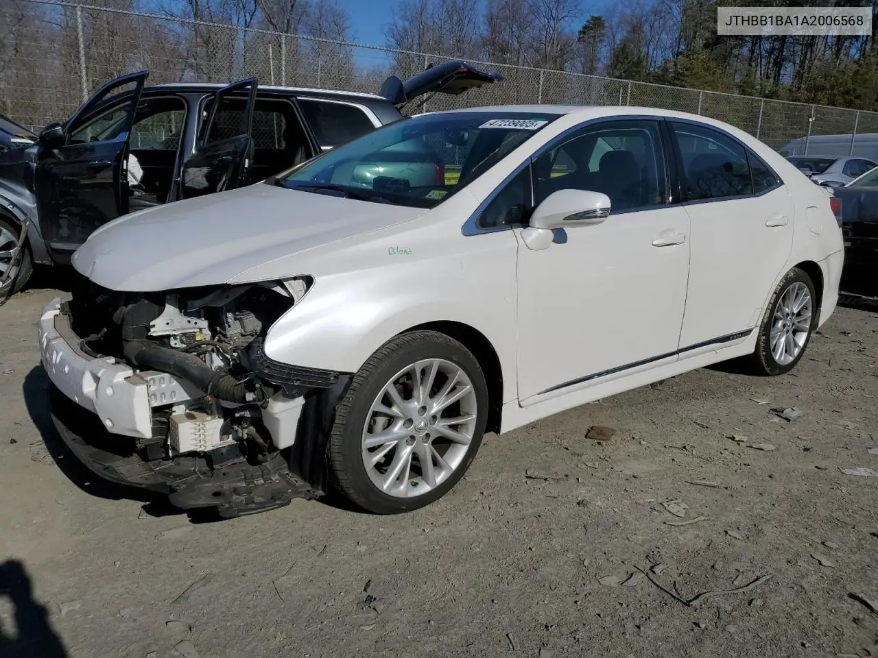 2010 Lexus Hs 250H VIN: JTHBB1BA1A2006568 Lot: 47239005