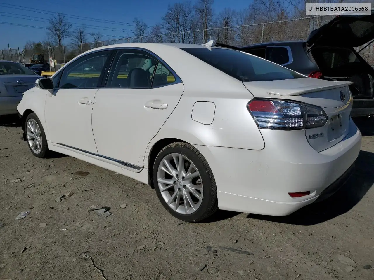 2010 Lexus Hs 250H VIN: JTHBB1BA1A2006568 Lot: 47239005
