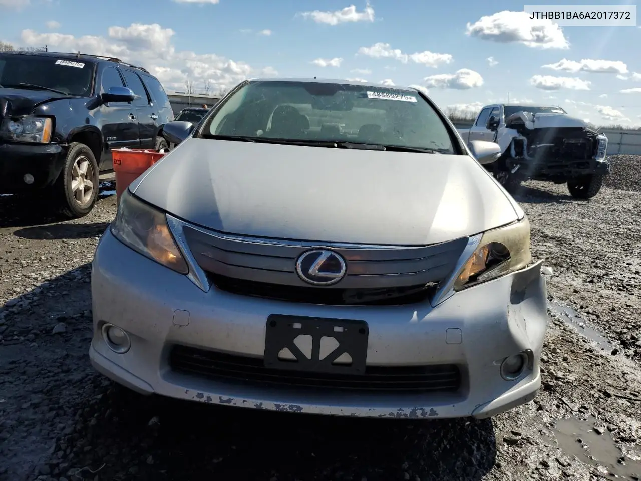 2010 Lexus Hs 250H VIN: JTHBB1BA6A2017372 Lot: 48589275