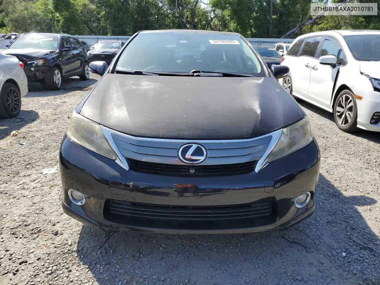 2010 Lexus Hs 250H VIN: JTHBB1BAXA2010781 Lot: 52792855