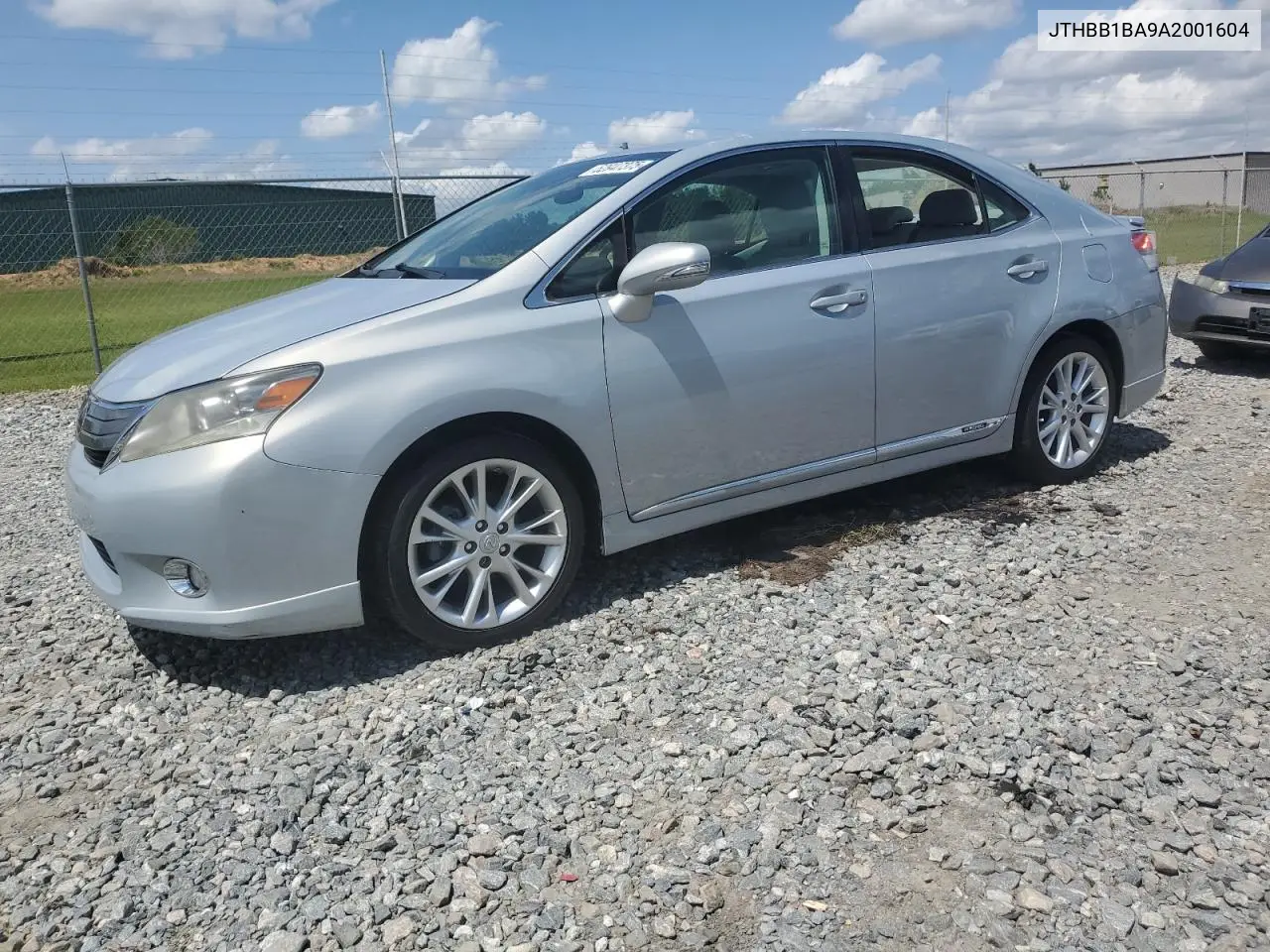2010 Lexus Hs 250H VIN: JTHBB1BA9A2001604 Lot: 52947375