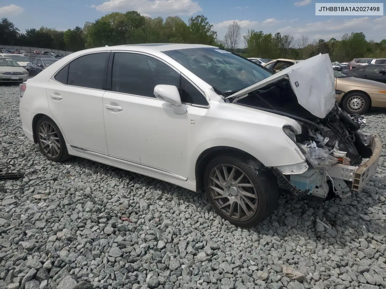 2010 Lexus Hs 250H VIN: JTHBB1BA1A2027498 Lot: 53242385