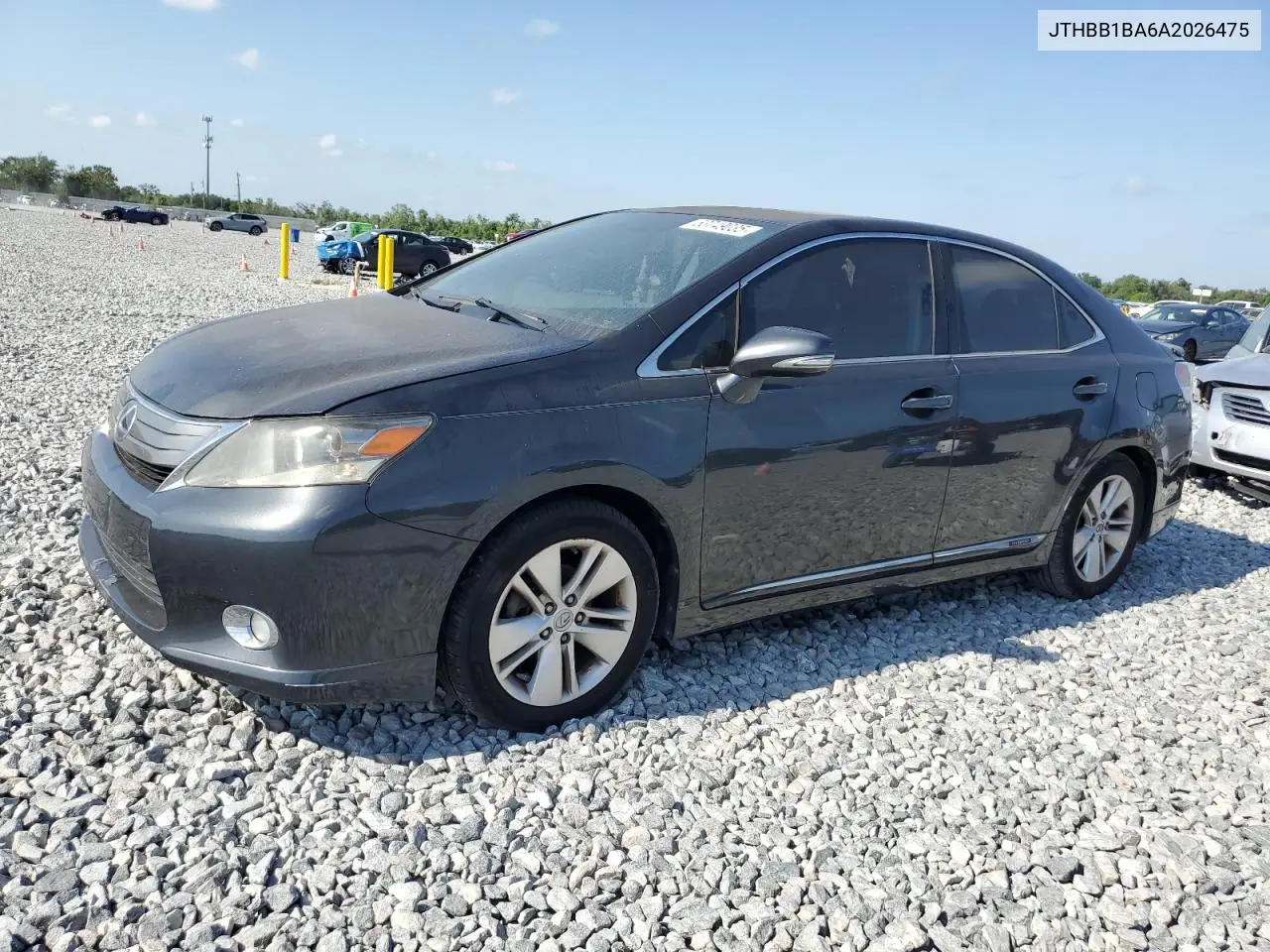 2010 Lexus Hs 250H VIN: JTHBB1BA6A2026475 Lot: 53749035