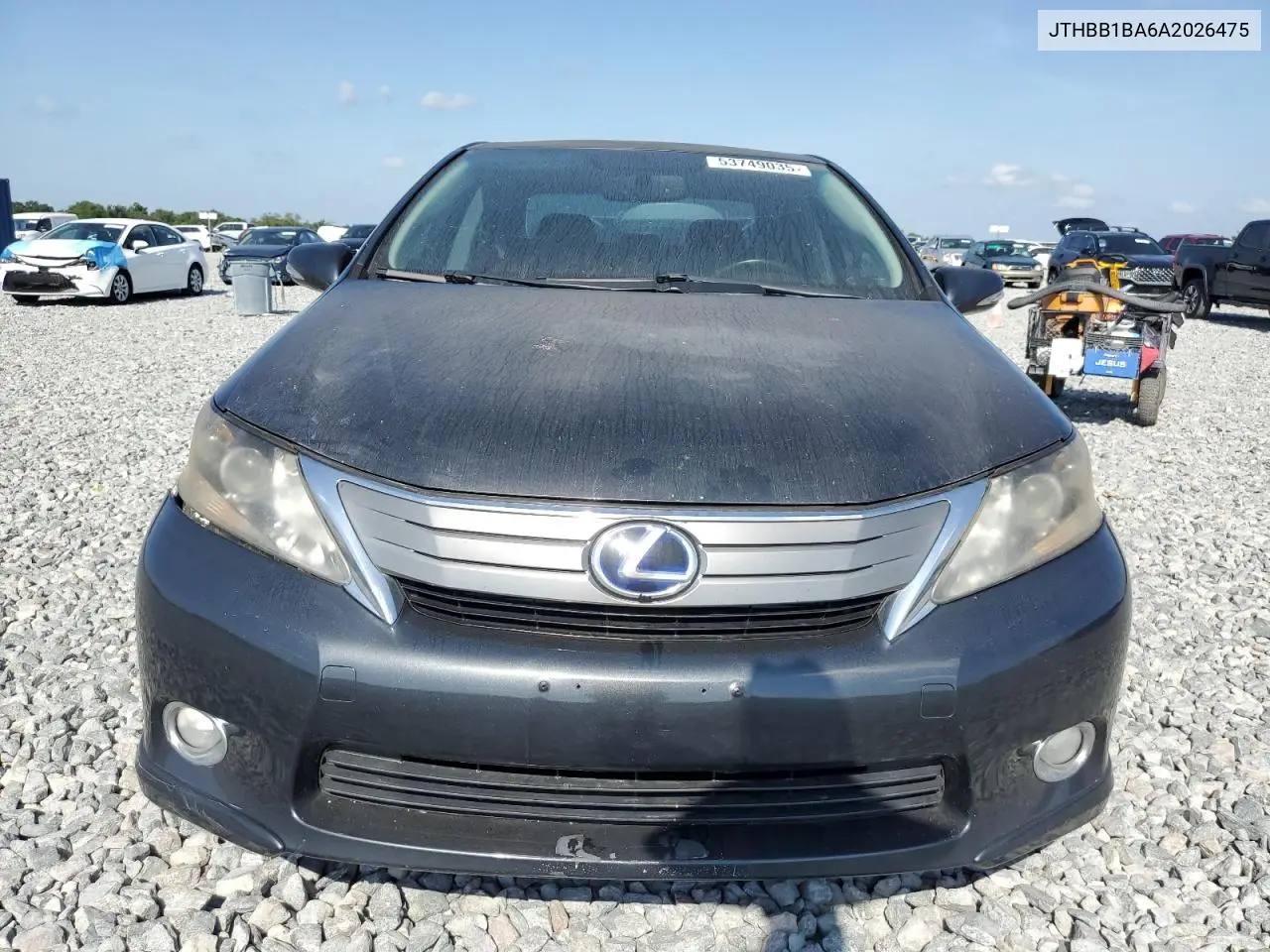 2010 Lexus Hs 250H VIN: JTHBB1BA6A2026475 Lot: 53749035