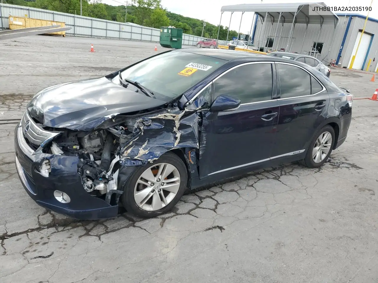 2010 Lexus Hs 250H VIN: JTHBB1BA2A2035190 Lot: 54353255