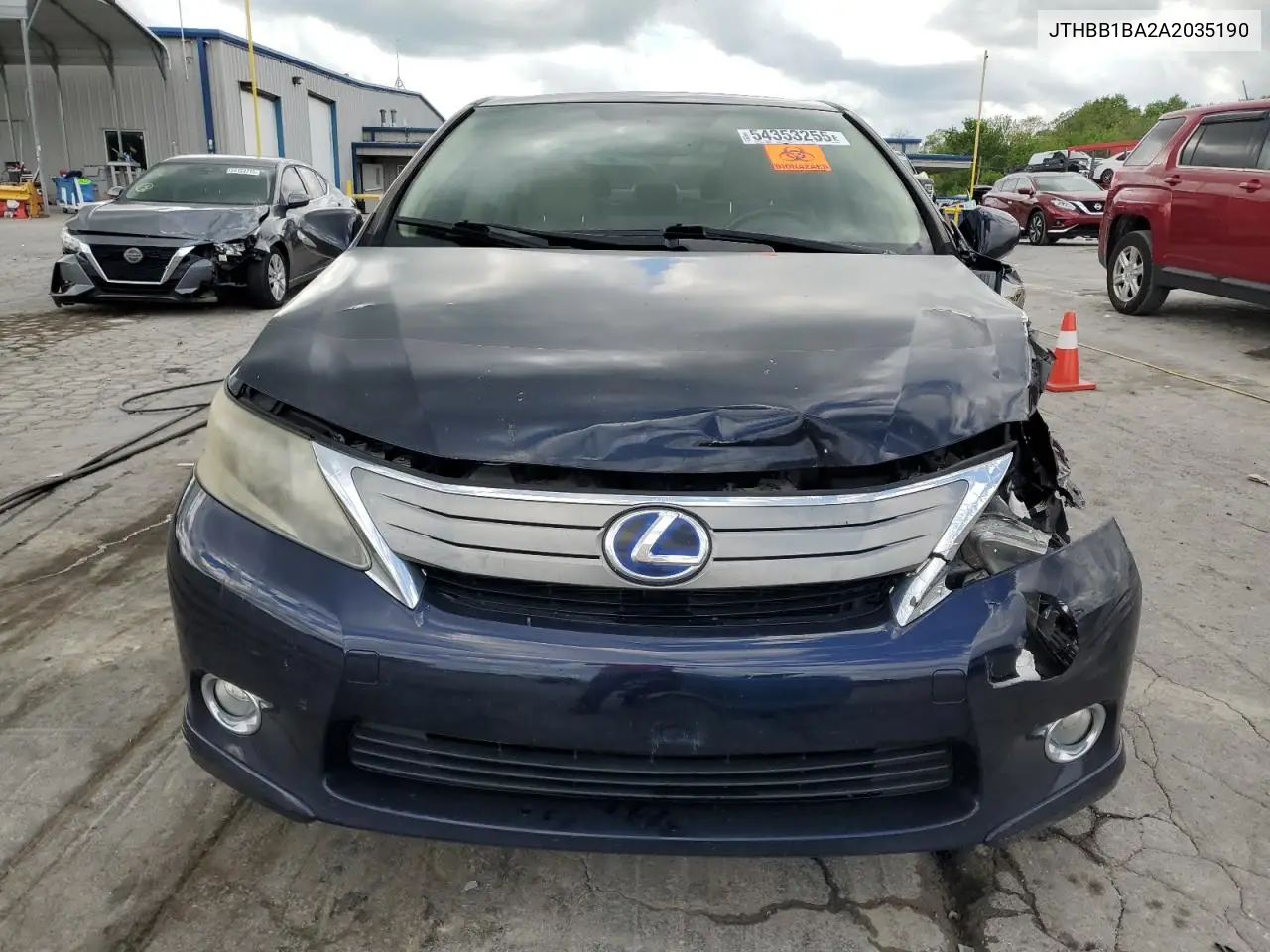 2010 Lexus Hs 250H VIN: JTHBB1BA2A2035190 Lot: 54353255