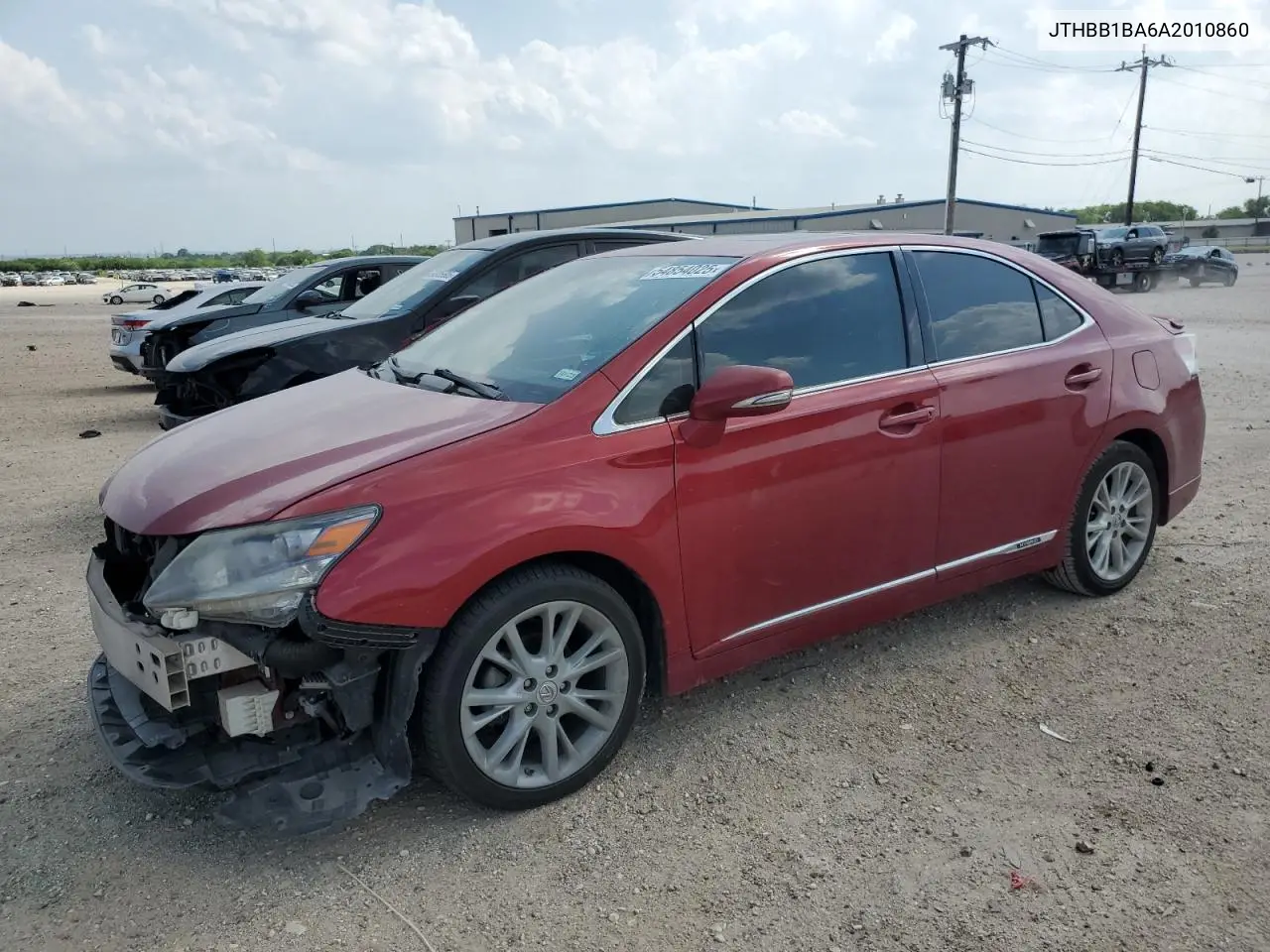 2010 Lexus Hs 250H VIN: JTHBB1BA6A2010860 Lot: 54854025