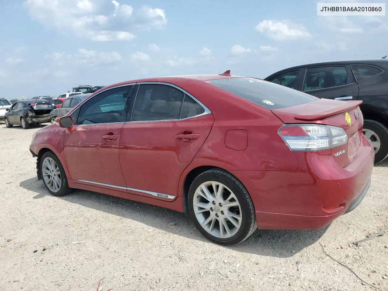 2010 Lexus Hs 250H VIN: JTHBB1BA6A2010860 Lot: 54854025