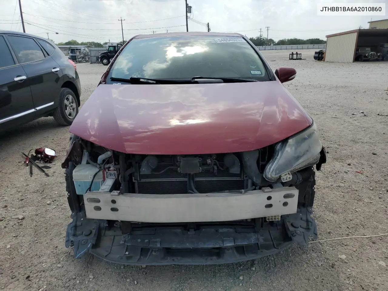 2010 Lexus Hs 250H VIN: JTHBB1BA6A2010860 Lot: 54854025