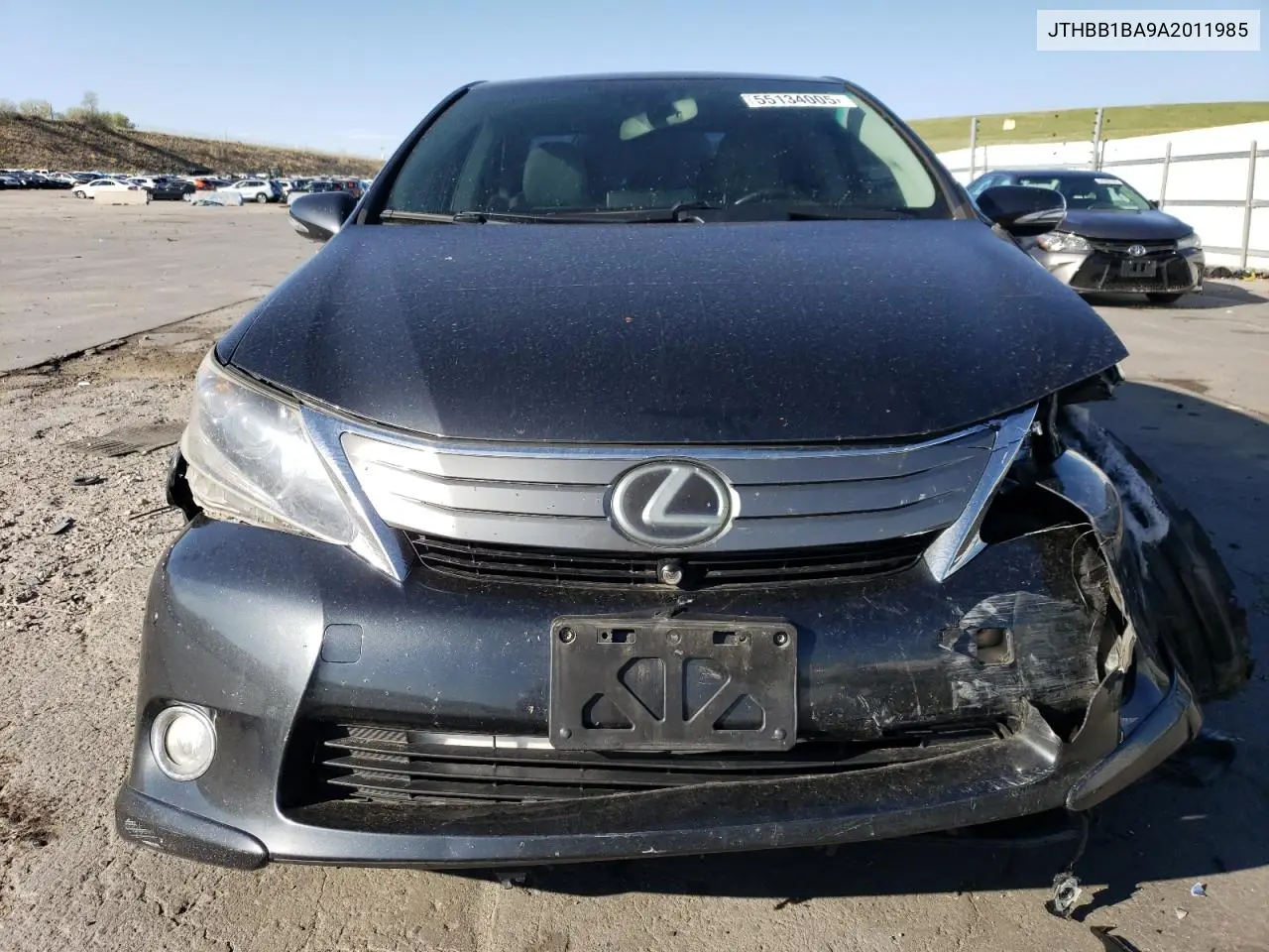 2010 Lexus Hs 250H VIN: JTHBB1BA9A2011985 Lot: 55134005