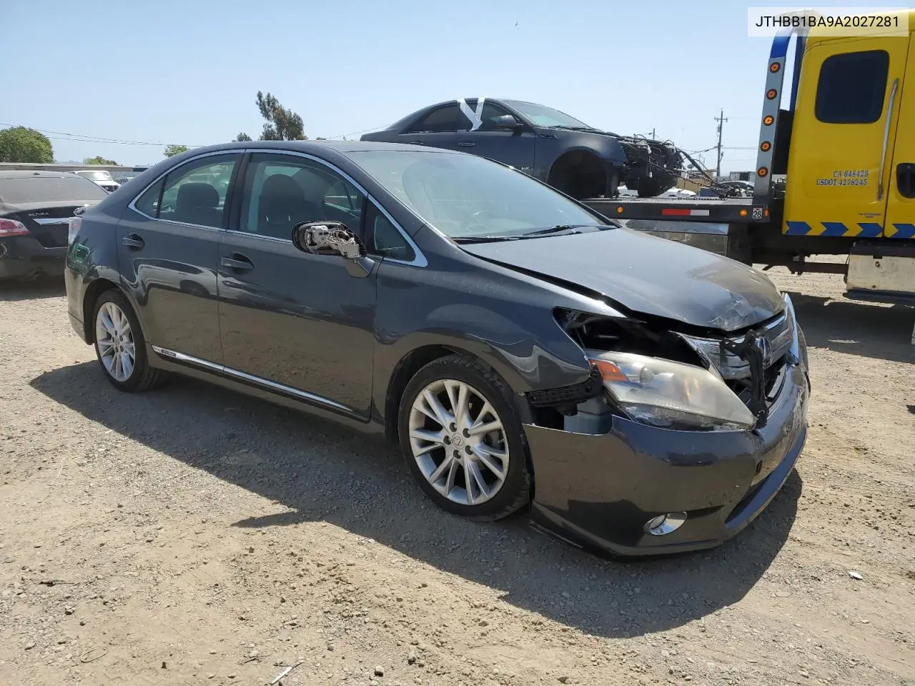 2010 Lexus Hs 250H VIN: JTHBB1BA9A2027281 Lot: 55610405