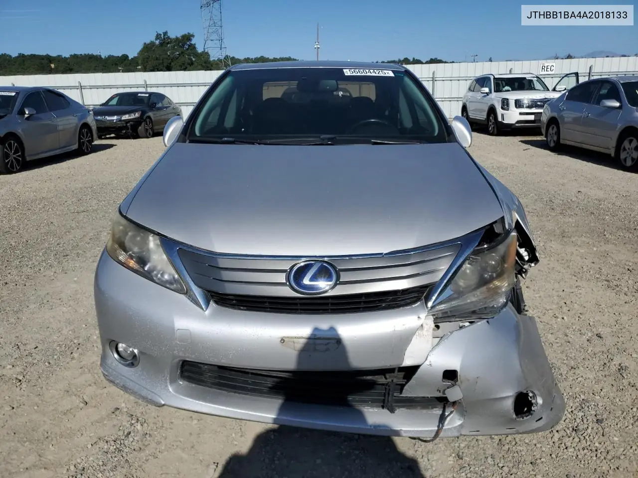 2010 Lexus Hs 250H VIN: JTHBB1BA4A2018133 Lot: 56604425