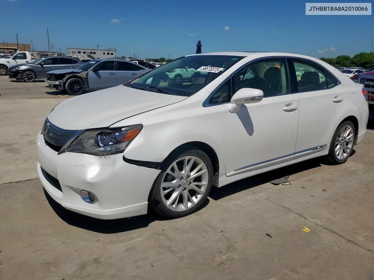 2010 Lexus Hs 250H VIN: JTHBB1BA8A2010066 Lot: 56678375